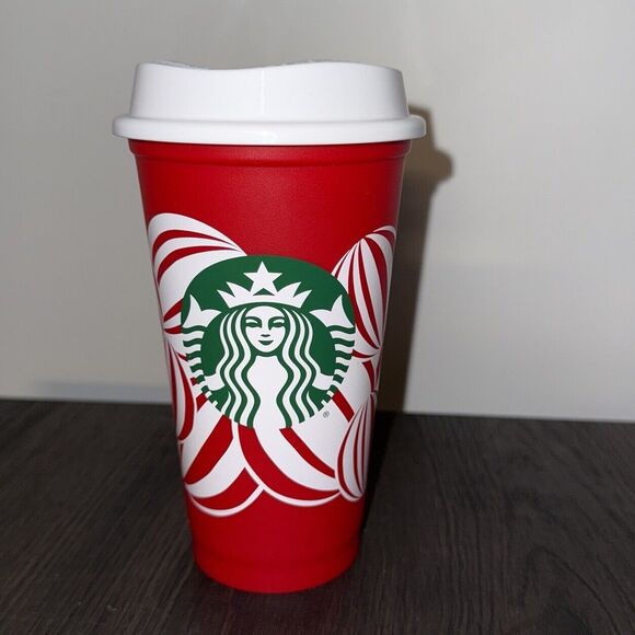 Starbucks - 2024 *Collectible* Red Cup 16 oz (Grande) Reusable Hot Cup w/Lid - Picture 1 of 5